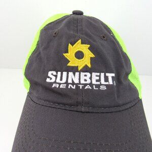Sunbelt Rentals Embroidered Logo Men's Gray Mesh Back Adjustable Strap Back Cap